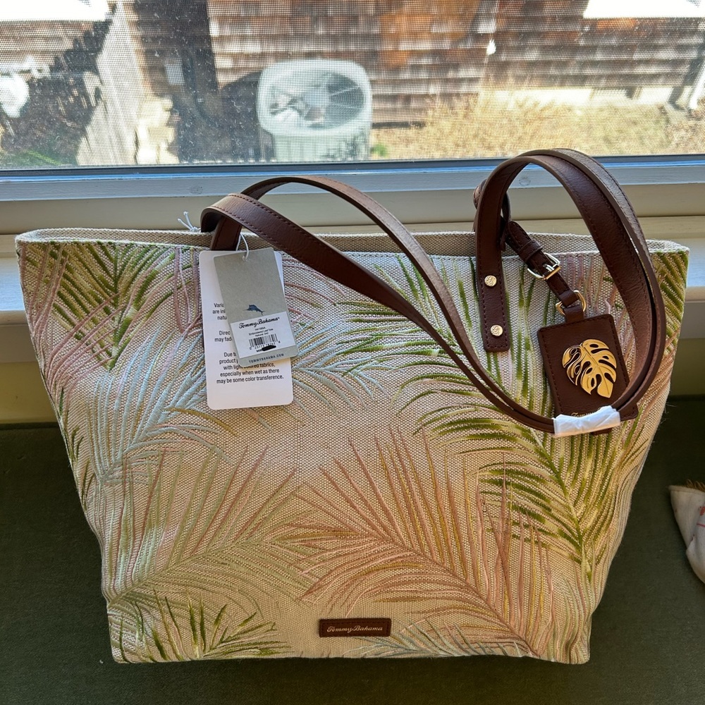 Brand new, with tags, Tommy Bahama tote bag